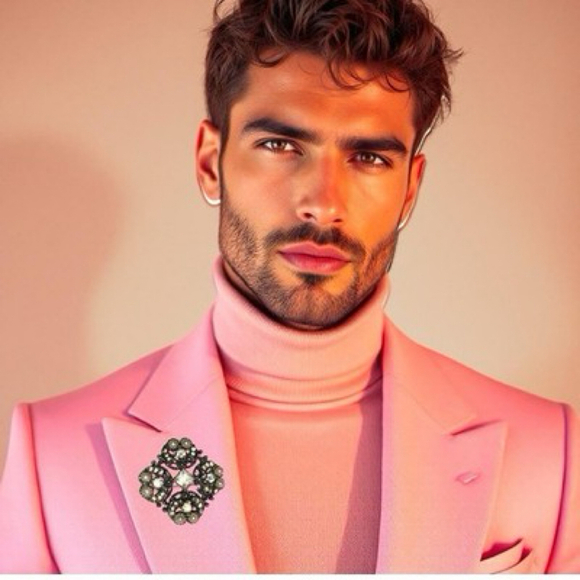 Vintage Silver Tone Maltese Cross Pendant Pin Brooch 1950 one owner authentic - Picture 3 of 16